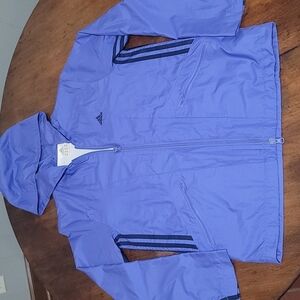 Adidas double zipper windbreaker